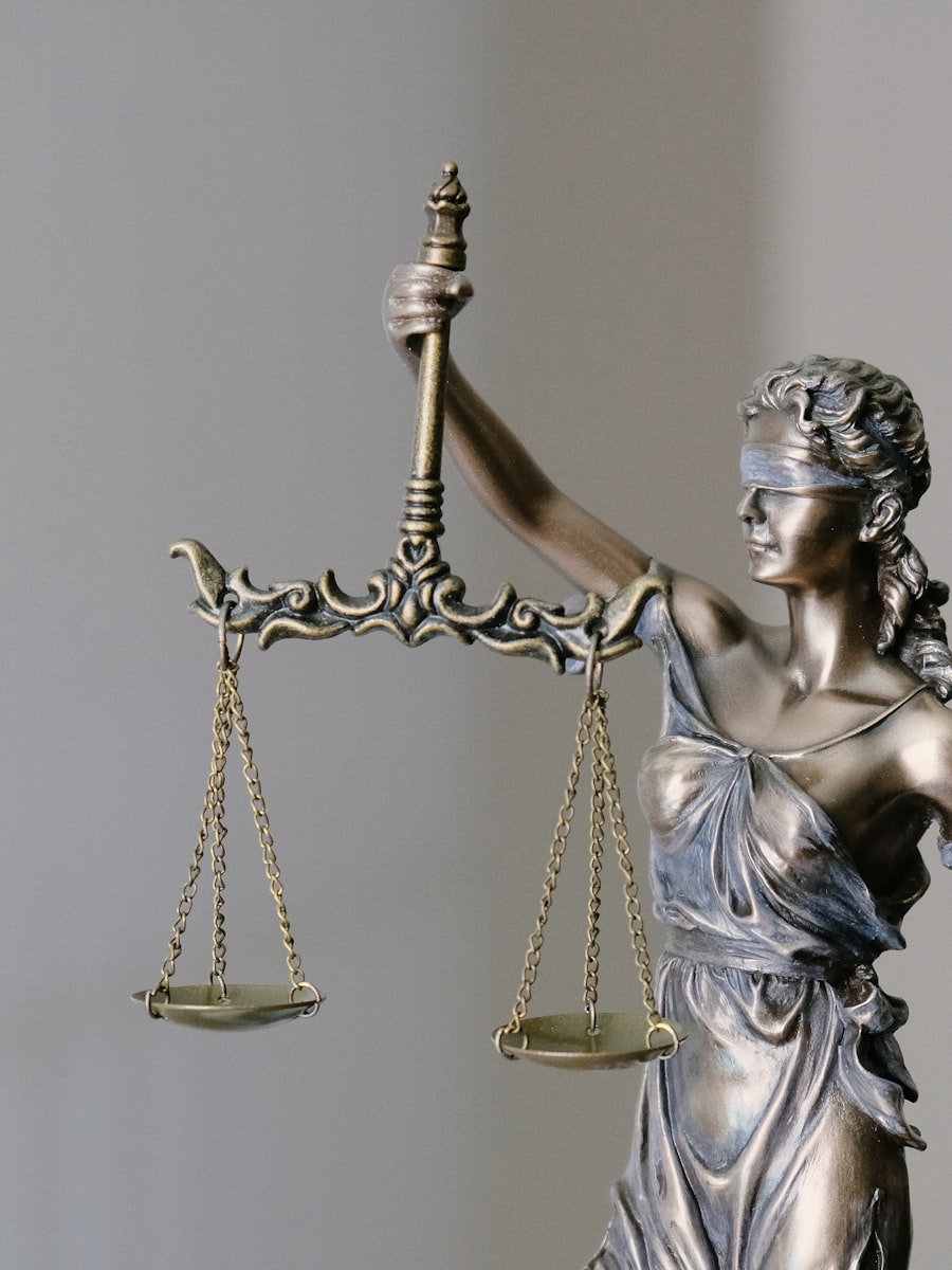 Lady Justice — Nyaya Devi holding the scales, symbol of impartial justice